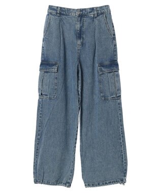 Green Parks ・ＥＬＥＮＣＡＲＥ　ＤＵＥ　デニムカーゴパンツ Light Indigo