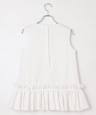 #Newans タックフリルヘムシャツ ホワイト