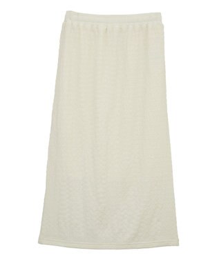 AMERICAN HOLIC シャーリングナロースカート Ivory