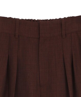 Green Parks ・ＥＬＥＮＣＡＲＥ　ＤＵＥ　リネンライク２タックパンツ Black