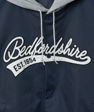 WEGO 【ユニセックス着用ITEM】フードワッペンスタジャン ネイビー