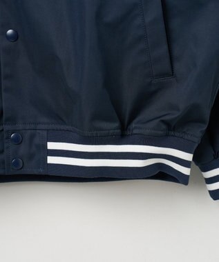 WEGO 【ユニセックス着用ITEM】フードワッペンスタジャン ネイビー