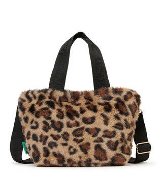 LeSportsac FUR E/W TOTE/レオパードフラッフィーファー レオパードフラッフィーファー