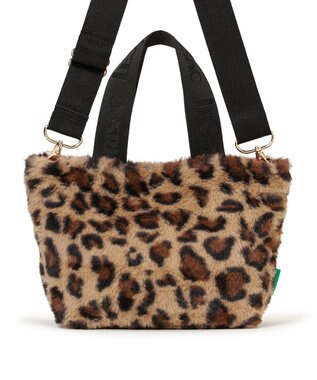 LeSportsac FUR E/W TOTE/レオパードフラッフィーファー レオパードフラッフィーファー