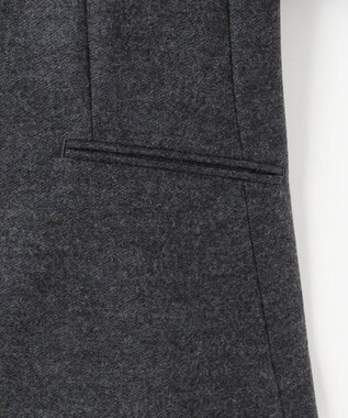 J.PRESS LADIES 【セットアップ対応】コンパクトジャージー ノーカラー ジャケット グレー系