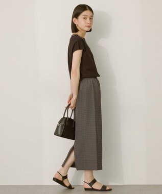 AMERICAN HOLIC シャーリングナロースカート Charcoal Gray