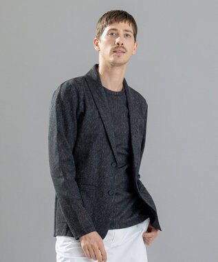 JOSEPH HOMME リネンドビージャージー　カットソージャケット グレー系