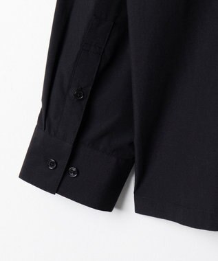 WEGO ブロードダブルZIPシャツ（LS） ブラック