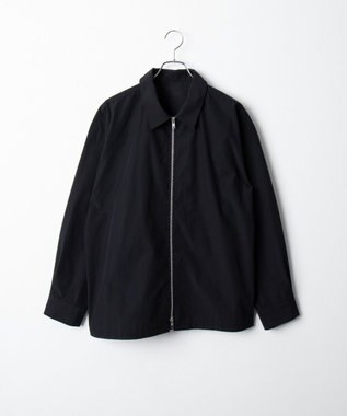 WEGO ブロードダブルZIPシャツ（LS） ブラック