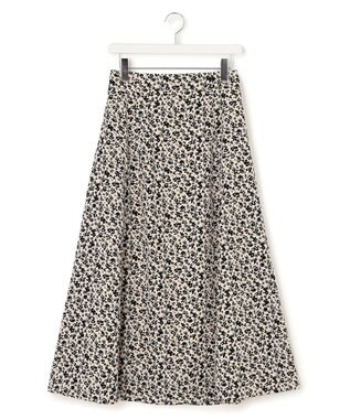 J.PRESS YORK STREET 【WOMEN】フラワープリント フレアスカート