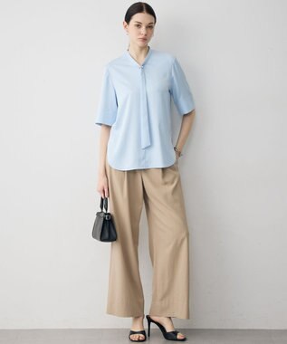 ICB L 【先行予約】Ry/Liバイオストレッチ ワイドパンツ ベージュ