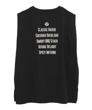 AMERICAN HOLIC ロゴ刺繍ノースリーブプルオーバー Black