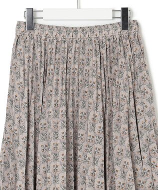 J.PRESS YORK STREET 【WOMEN】タイルプリント プリーツスカート ライトグレー系5
