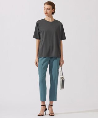 ICB 【新色追加・接触冷感・UVケア・速乾・洗える】FluidBackSatin ドロストパンツ カデットブルー系