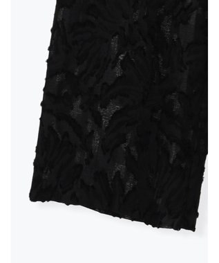 Te chichi カットジャガードパンツ(セットアップ可) ブラック