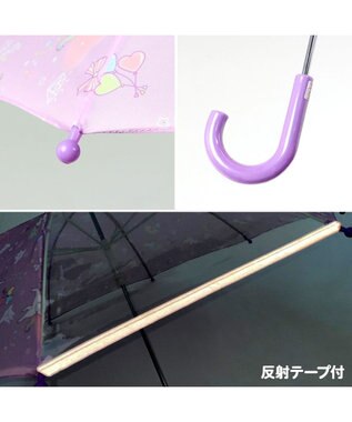 Mother garden マザーガーデン ユニコーン子供用 長傘  45/50/55cm  《ハピネス柄》 一部透明 紫