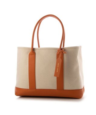 UNBILLION cachecache パーテーションキャンバストートバッグL オレンジ