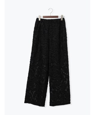 Te chichi カットジャガードパンツ(セットアップ可) ブラック
