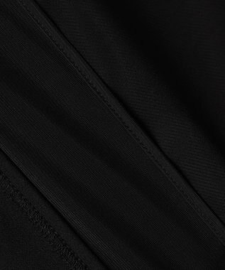 ICB L イージージョーゼット シアーレイヤードカットソー ブラック