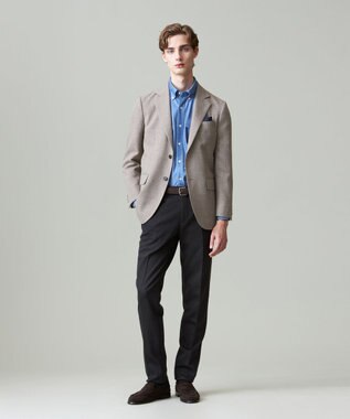 J.PRESS MEN KANEMASA KNITTING デニムジャージ シャツ サックスブルー系