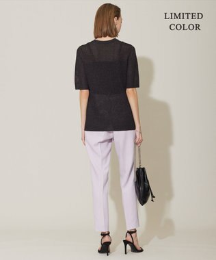 ICB L 【新色追加・接触冷感・UVケア・速乾・洗える】FluidBackSatin ドロストパンツ パールグレー系［WEB限定］