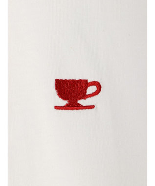 earth music&ecology レトロ喫茶プリントＴｅｅ Off White