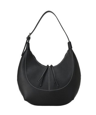 Green Parks ワンハンドルハーフムーンショルダーバッグ Black