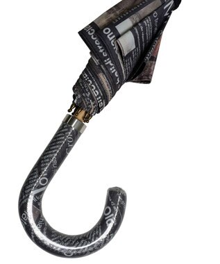 +RING レディース向け プラスリング 晴雨兼用（長ショート） PAPER-BLK T1403  sunshield 黒