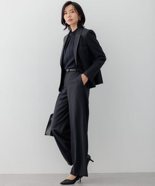 23区 L 【セットアップ対応】ラフィーネウール 一つ釦 ジャケット ネイビー系1