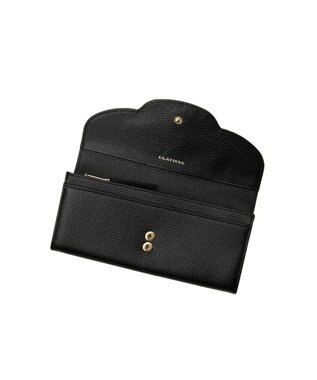 CLATHAS ペルル かぶせ長財布 ブラック
