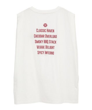 AMERICAN HOLIC ロゴ刺繍ノースリーブプルオーバー Off White