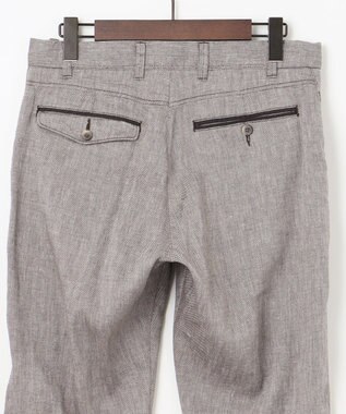 JOSEPH ABBOUD 【ウエストも伸びる/ストレッチ】 リヨセルリネンムーブパンツ ダークブラウン系