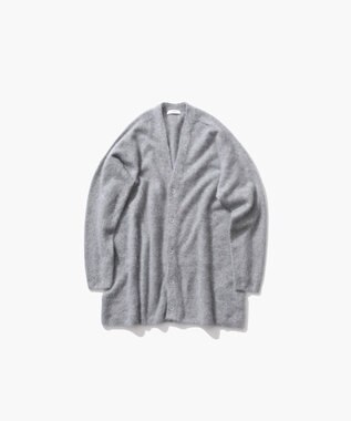 ATON ROYAL FUR CASHMERE | オーバーサイズカーディガン LIGHT GRAY