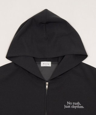 WEGO 【ユニセックス着用ITEM】アンサンブルZIPパーカー（LS） ブラック中濃色