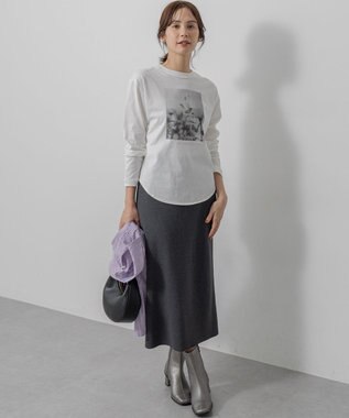 組曲 L 【WEB限定】スポンディッシュニットアップ グレー系