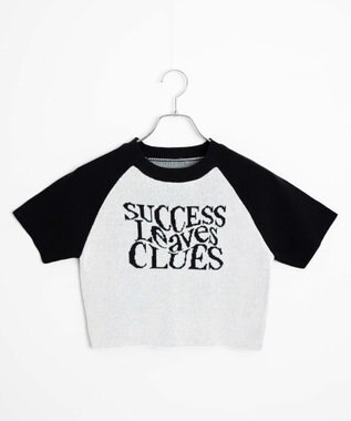 WEGO ラグランジャガードチビニットT ホワイト