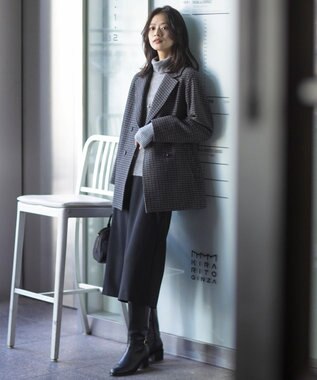 J.PRESS LADIES 【2way】ボストン ミニ バッグ ブラック系