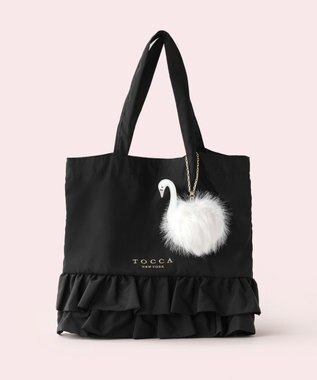 TOCCA SOGNO FUR CHARM TOTE トートバッグ【WEB＆一部店舗限定・A4サイズ対応】
