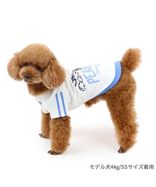 PET PARADISE スヌーピー Tシャツ 《ファインプレー柄》 白 小型犬 ファインプレー柄