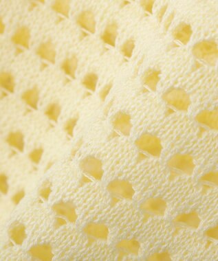 AMERICAN HOLIC 【先行予約】ジップアップメッシュニットカーディガン【WEB限定カラー有り】 Yellow