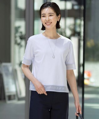 J.PRESS LADIES ステンレスオーバルネックレス シルバー系