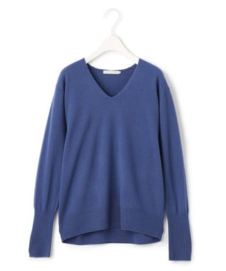 ICB 【人気のため新色追加・WEB限定カラーあり】ソフトウールハイゲージ Vネックニット ハンブルー系