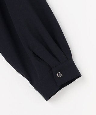 ANY SIS S ノーブルジョーゼット ブラウス ネイビー