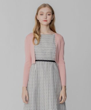 TOCCA 【洗える！】SILK RIB BOLERO ボレロ ピンク系