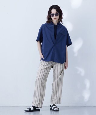 J.PRESS YORK STREET 【WOMEN】フレンチスリーブ プルオーバー ネイビー系