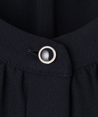 ANY SIS S ノーブルジョーゼット ブラウス ネイビー