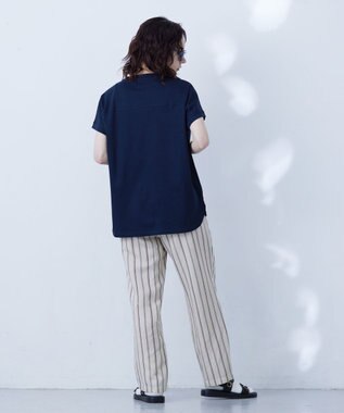 J.PRESS YORK STREET 【WOMEN】フレンチスリーブ プルオーバー ネイビー系