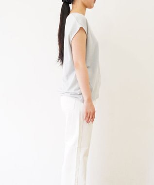 TOQUE  〈大草直子さんアドバイザー〉 【洗える/天然素材】ロイヤルベビーアルパカ×タンギスコットン鹿の子フレンチT グレー