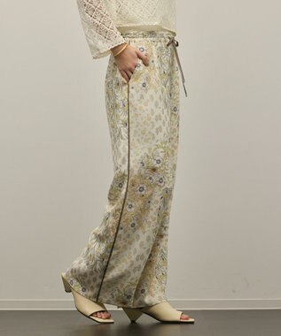 GRACE CONTINENTAL プリントイージーパンツ イエロー