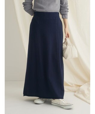 CRAFT STANDARD BOUTIQUE カットオフＡライン裏毛スカート Navy